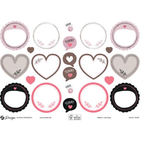 Trend Sticker A5 Avery in carta FSC - 2 fogli - Kitchen - 54548